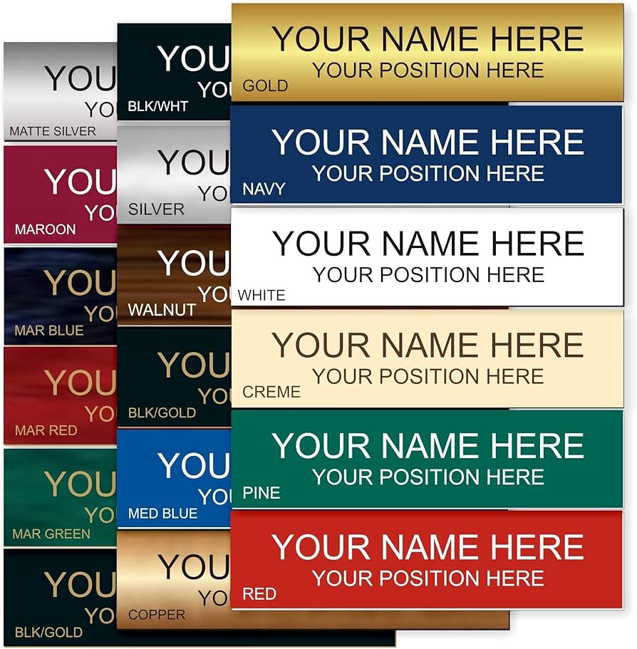 Engraved Nameplates